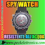 Vai alla scheda di: Codice. P17471 Spy watch orologio spia memoria 4 Gb waterproof resistente all'acqua con telecamera nascosta