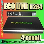Vai alla scheda di: Codice. P13081 ECO DVR 4 CANALI COMPRESSIONE H264 VISIBILE DA REMOTO CON HD DA 500 GB INCLUSO.