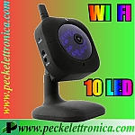 Vai alla scheda di: Codice. P19481 Telecamera WI FI con 10 led infrarossi per visione notturna