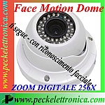 Vai alla scheda di: Codice. P14402 Face Motion Dome Telecamera intelligente che ti segue - con riconoscimento facciale e di movimento.