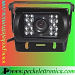 Vai alla scheda di: Codice. P18011 TeleCamera cablata CCD Sharp a colori per retromarcia 92 gradi visuale per camper e camion