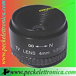 Vai alla scheda di: Codice. P12201 Lente per telecamere 4  mm attacco CS.