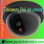 Vai alla scheda di: Codice. P14721 Finta Telecamera Dome con finto sensore rosso lampeggiante